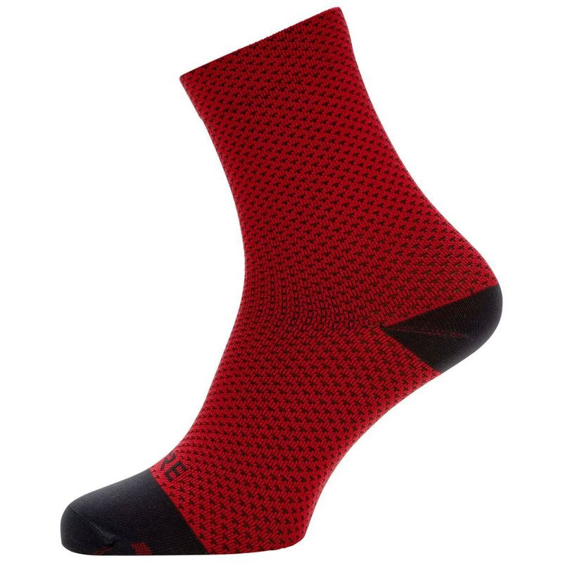 ponožky GORE C3 Dot Mid Socks red/black